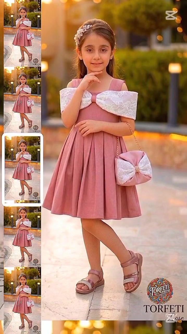 مع إطلالة تخطف الأنظار من **TORFETI Rose**✨👗
لأن كل لحظة مميزة تستحق فستاناً استثنائياً، نقدم لكِ هذا التصميم الأنيق الذي يجمع بين الرقة والتميز:
 * **تصميم ملكي:** فستان بلمسة عصرية مع أكتاف مكشوفة مزينة بفيونكة عريضة من الدانتيل الفاخر، لتمنح إطلالة مليئة بالأنوثة والجمال.
 * **خامات عالية الجودة:** قماش مريح وعالي الجودة، يتميز بقصة كلاسيكية بكسرات متناسقة تعطي طابعاً راقياً وحيوياً في كل حركة.
 * **تفاصيل دقيقة:** تم الاهتمام بأدق التفاصيل، بدءاً من تناسق الألوان الهادئة وصولاً إلى الإكسسوارات المكملة كالحقيبة الأنيقة وتفاصيل الشعر التي تكتمل بها إطلالة صغيرتكِ.
اجعلي مناسبتك القادمة لا تُنسى. هذا الفستان ليس مجرد قطعة ملابس، بل هو لمسة من السحر في خزانة صغيرتك. 🌸
🛒 **اطلبي الآن عبر الرسائل واستفسري عن المقاسات المتاحة.**
📍 **TORFETI Rose** .. حيث الأناقة تلتقي بالبراءة.
#TORFETI_Rose #أزياء_أطفال #إطلالة_الأميرات #فساتين_بنات #أناقة_راقية #موضة_أطفال
#تورفتي_روز


**إذا كنت صاحب هذا الإعلان وتريد حذفه لأي سبب، رجاءا أرسل رسالة إلى الدعم الفني**