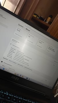 MSI Intel I5 12450H 2.0Ghz to 4.4GHz 8threads RTX 4060 8GB Ray Tracing...