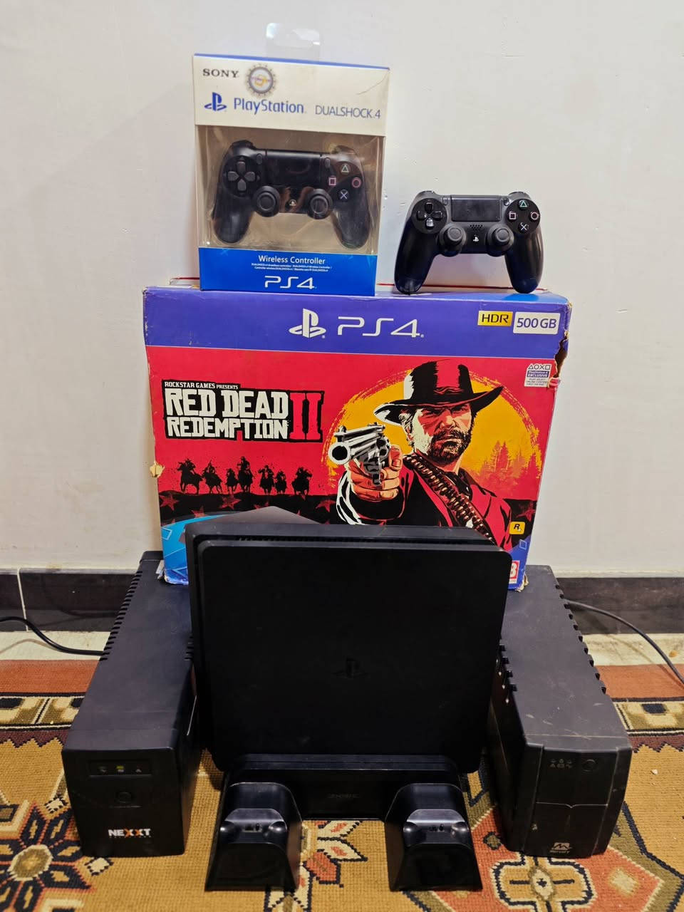 سلام عليكم 
بلي ستيشن فور سلم 500 كيكا 
1 )دبل يو بي إس 
2)دبل جويستك 
3)قاعده تبريد + شحن دبل
4)كارتونه الاصليه 
5)العاب بيه مثل 
(FC26)( Modern warfr2) (Detroit) 
_____________________________________
السعر: 250 الف قفل بدون عموله
المكان : بغداد تقاطع درويش


**إذا كنت صاحب هذا الإعلان وتريد حذفه لأي سبب، رجاءا أرسل رسالة إلى الدعم الفني**