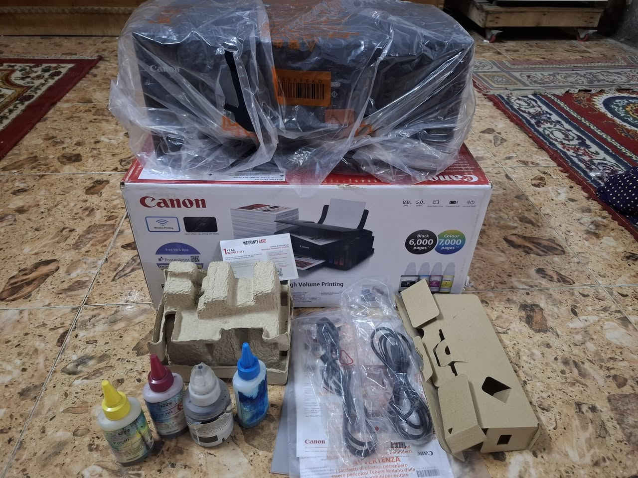 طابعة كانون 🖨  جديدة ما مفتوح بيه برغي اطيك بيه ضمان بعدهي بحبر شركة حبر سائل كيبل أغراضه كله موجودة  ستخدام قليل [سعرة140] الف يوجد توصيل[ ***********]
