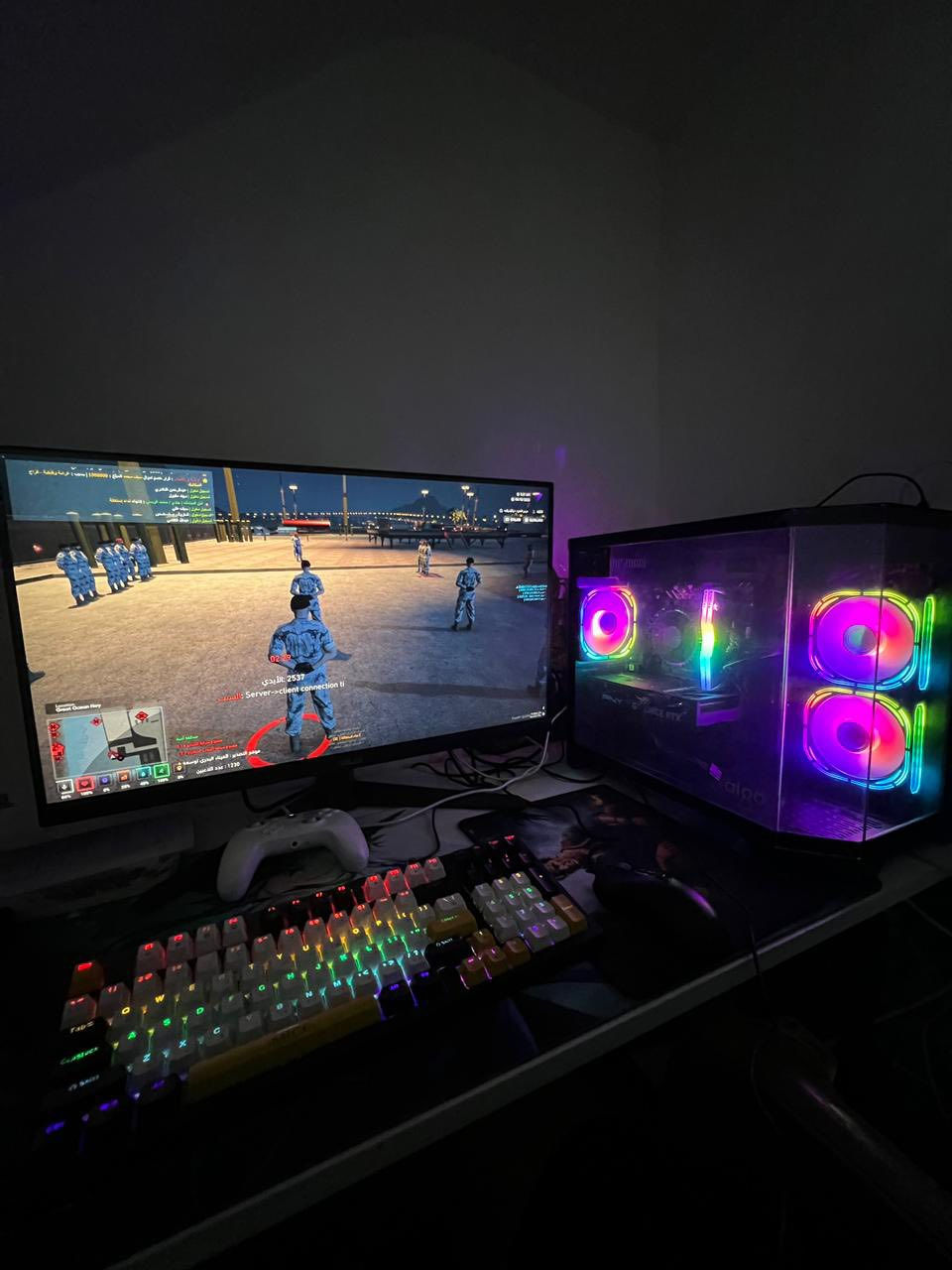 سلام عليكم كيس + شاشه للبيع
- 1
Intel CPU Core i5-12400F Processor 💠TRY

2- MB ASUS PRIME H610M-K ARGB D4💠

3- VGA PC CARD PNY RTX 4060 8GB VERTO Dual Fan💠

4- DDR4 PC Team Group Delta 16GB (8x2) 3600 CL18 RGB Black / White💠

5- Dahua C900N NVMe M.2 1TB 3400MB/s - Gen 3💠

6- PSU POWER SUPPLY Gamdias Helios 650w 80 Bronze Plus💠

7- Bronze Plus
fan PC Deep CooL ( ALTA 9) FAN 1151X - 💠PCI

معا شاشه اسوس حجم 27 - 180 هيرتز - FHD - IPS …💠

السعر 1300000 (مليون و 300 الف) قفل 💵

مواصفات وكلشي موضح بالصور 📌

عنواني : بغداد 📍

 *********** 📞
