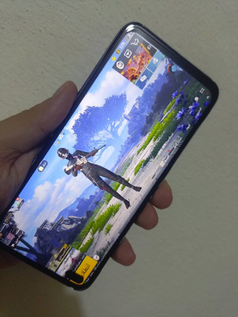 ريلمي6 برو
128 ذاكره 
60 فريم ببجي
السعر 65 
***********
