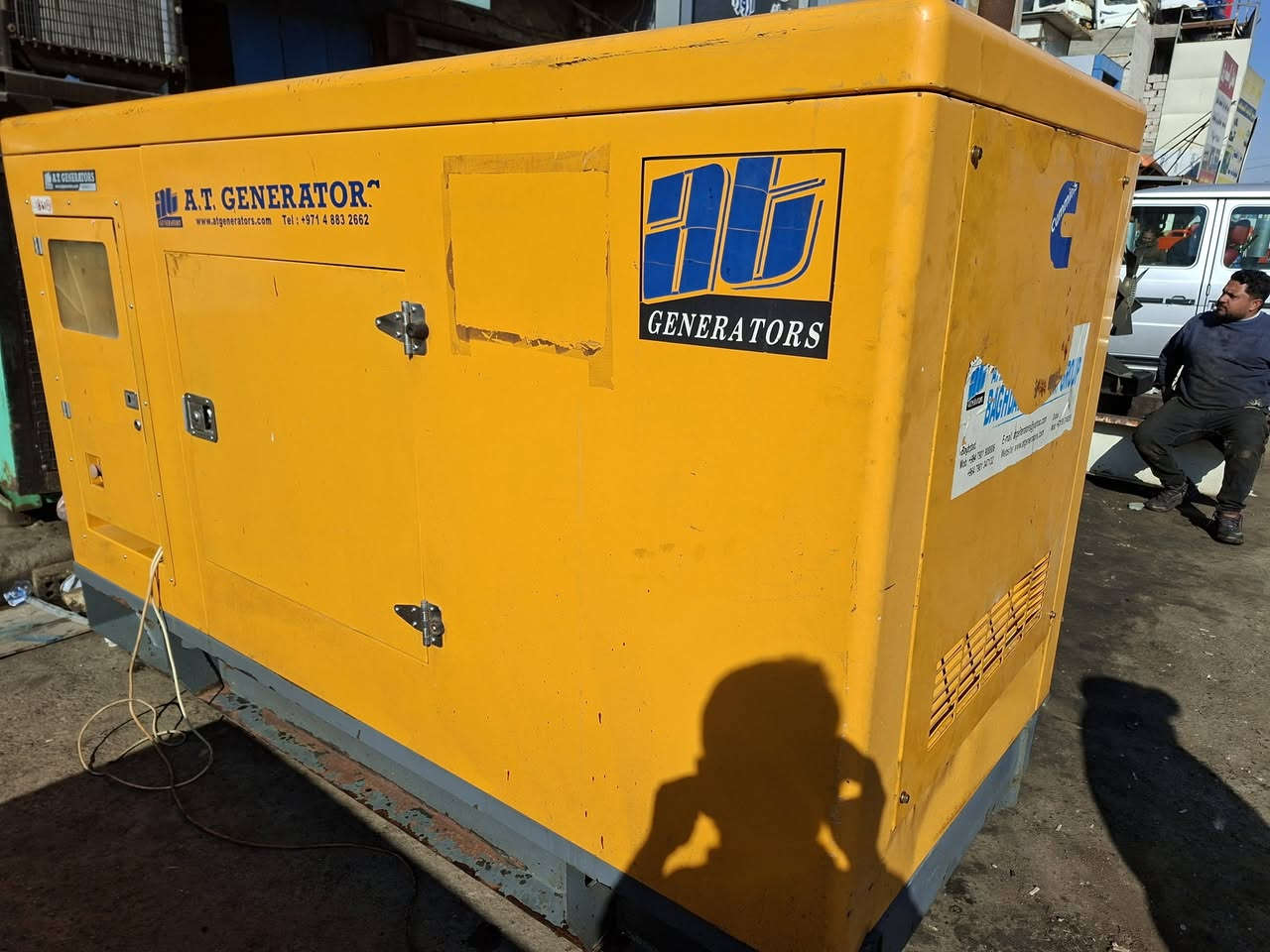 مولدة كمنز ٤سلندر ٥٠كيفي امريكي  اصلي شركة مامفتوحة كاتم ١٠٠بل١٠٠ بغداد ***********كرار
