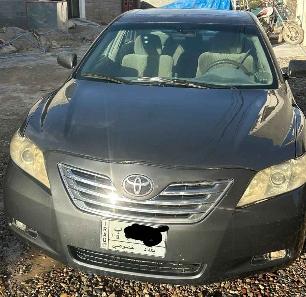 سيارة كامري وارد امريكي موديل ٢٠٠٨ رقم بغداد الماني تحويل  مشروع وطني الجاملغ والباب جهة الصدر مصلح ومصبوغ فتحه سلايد كامرة شاشة وسط بيها صبغ اربع قطع اني اكول احزام محرك جديد وكير وصدر جيدات التبريد شغال فتحه كروس سرعه مكان السيارة  صلاح الدين تكريت سعر 87 وبيها مجال 
للاستفسار ***********
