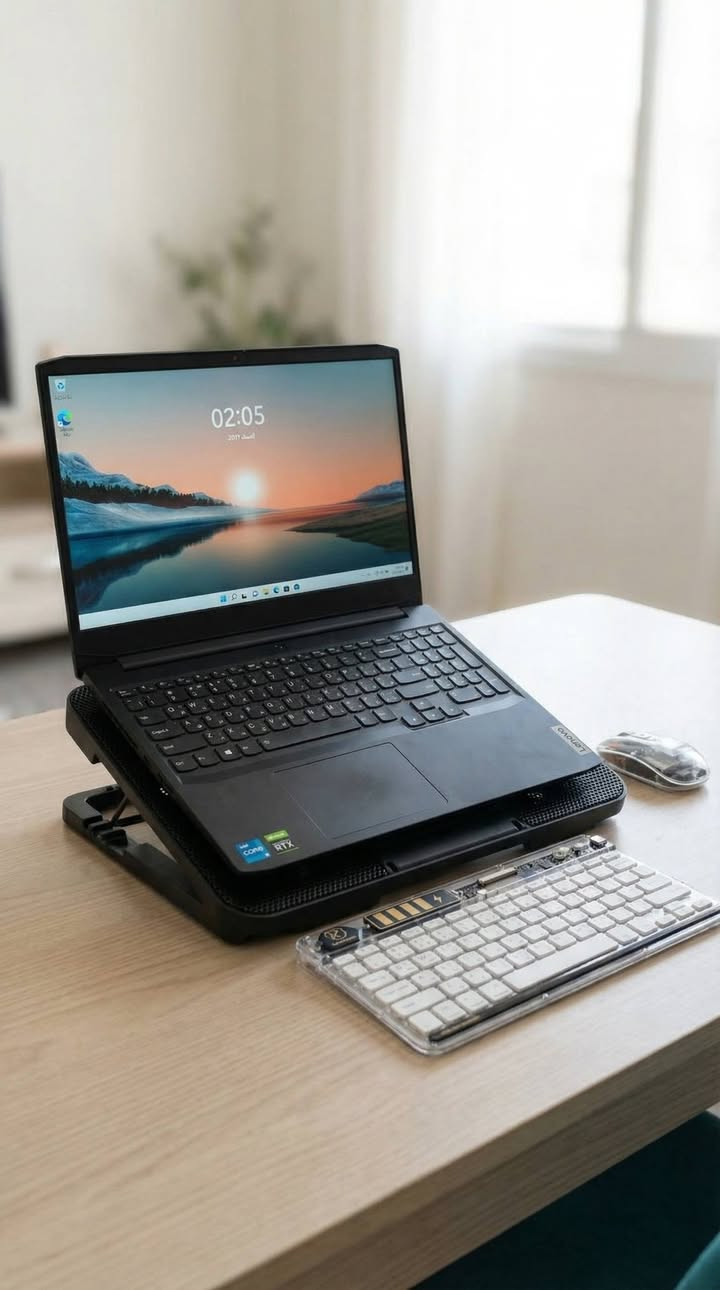 لابتوب Lenovo Gaming للبيع (عرض كامل مع الملحقات)
المواصفات التقنية:
​المعالج: Intel Core i5-11300H (الجيل الحادي عشر).
​كرت الشاشة: NVIDIA GTX 1650 (منفصل).
​الرام: 8GB DDR4 3200MHz.
​التخزين: 256GB SSD.
​الشاشة: تردد 120Hz (سلسة جداً في الألعاب والبرامج).
​الأداء والاستخدام:
​الجهاز ممتاز لتشغيل برامج التصميم مثل Blender و AutoCAD ومحركات الألعاب مثل Unity.
​أداء قوي ومستقر في الألعاب (PUBG, Valorant, CS:GO, GTA V) وغيرها.
​الملحقات المشمولة مع اللابتوب:
​الشاحن الأصلي.
​كيبورد بلوتوث (Bluetooth Keyboard).
​ماوس بلوتوث (Bluetooth Mouse).
​قاعدة تبريد مزودة بمراوح (Cooling Pad).
​الحالة: مستخدم نظيف.
​السعر النهائي: 550,000 دينار عراقي.


**إذا كنت صاحب هذا الإعلان وتريد حذفه لأي سبب، رجاءا أرسل رسالة إلى الدعم الفني**