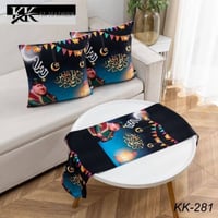 #فيروزه للمفروشات   زوج كوشة مع رنر رمضاني  قياس الرنر 140 في  35 سم  ...