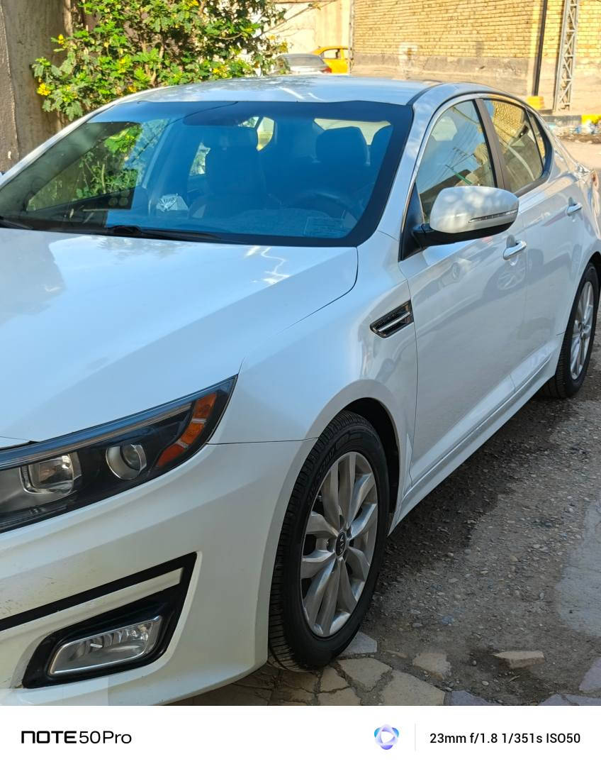 كيا اوبتيما 2015 حره ابيض وارد امريكي  gdi سياره جديده سعرها 117 ورقه تغليف جلد  تبديل بنيد وصبغ جاملغ بدون ايرباك للاستفسار *********** الشطره, ذي قار
