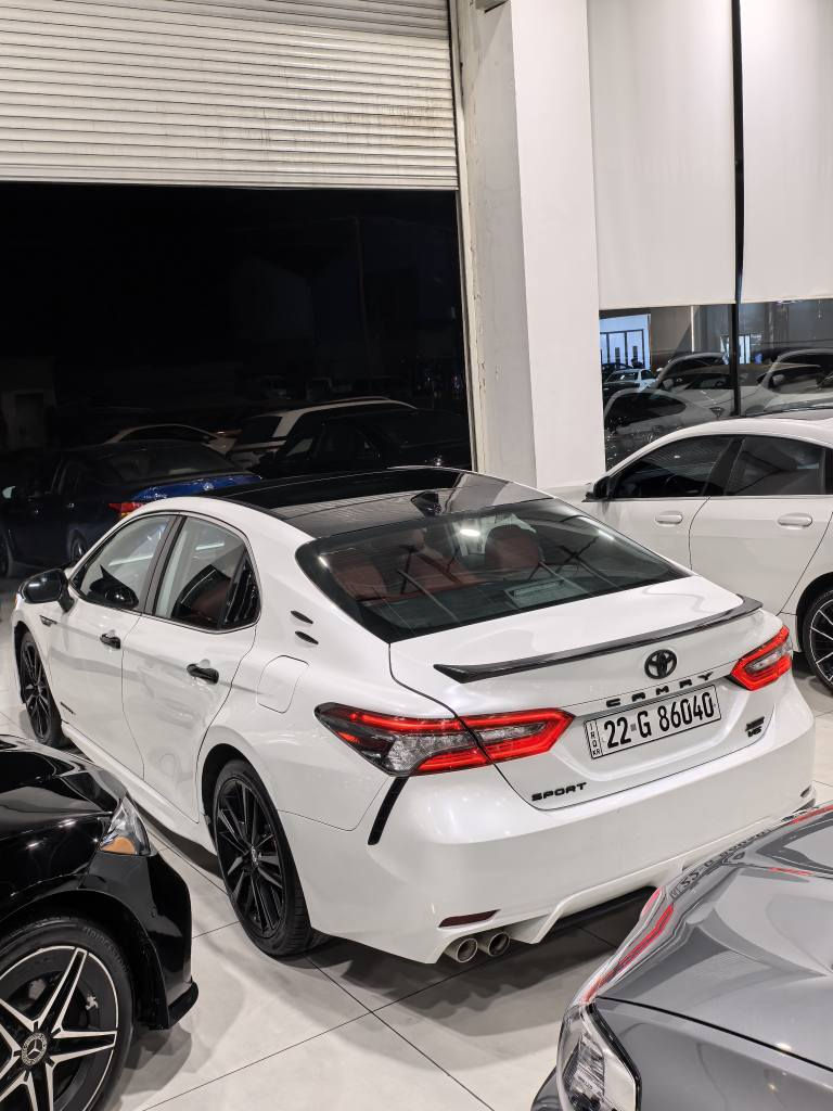2021 camry XSE 1\1 full
مەکینە 4 پستن
داخل سور بیلاد
پانۆراما
ماوەی رۆشتن 85 مایل
بۆیاخ یەک پارچەو نیو
ارباک بەس شان سیستەمە✅
پێش و پشت کەپس
***********
*********** أربيل, العراق
