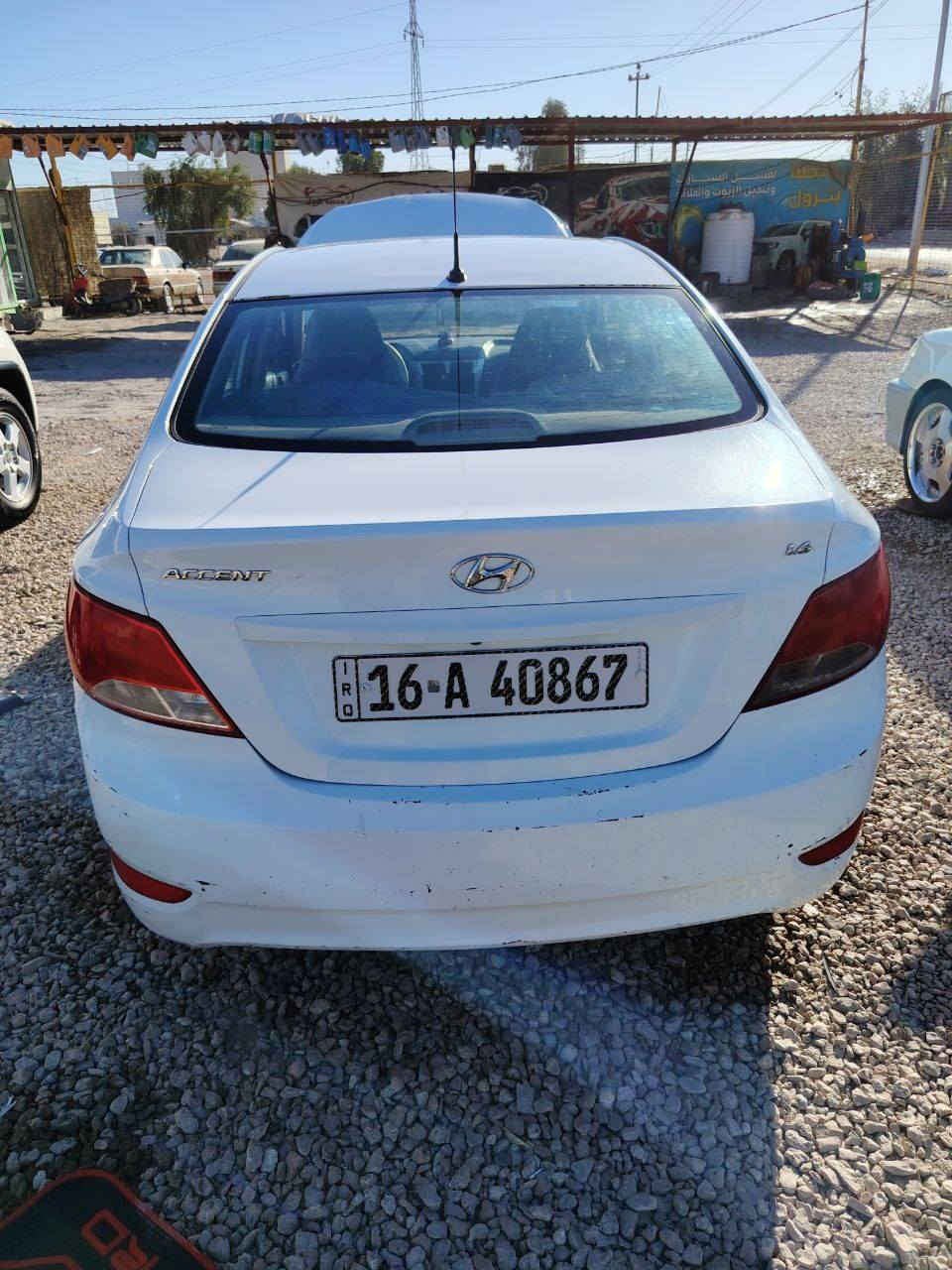 🚗 للبيع أكسنت 
 • الموديل: 2016
 • المكينة: 1600 سي سي
 • 
 • اللون: (ابيض)

مواصفات السياره 

 تحكم ستيرن 

 مري شفط 

 اشاير بل مري 

قفل سنتر لك 

دشبول لونين 

 • رقم قادسيه 
بسمي
 
 • بيه شبر صبخ بل جاملغ الخلف
 • بارد بسيط في الباب الأمامي
 • مكينة كير شرط 
 • حداديه جديده  
وتبريد ثلج 

💰 
العنوان نجف 
📞 للتواصل: (*********** )
