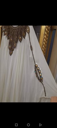 قفطان هندي • مطرز بذهبي • فري سايز