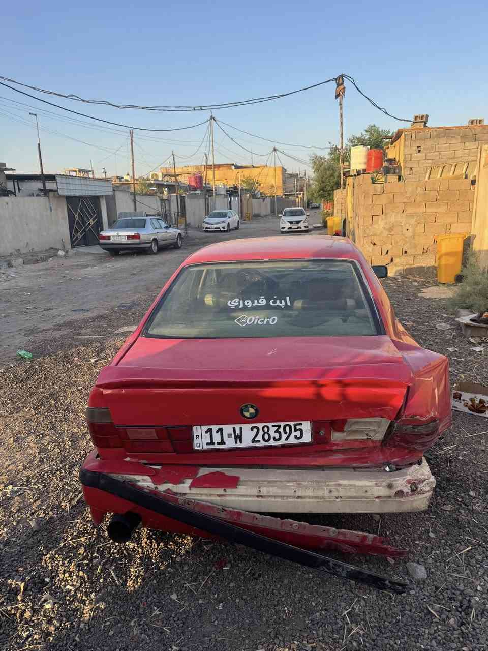 Bmw حجم 520 مديل 90  
السنوية للـ 28 باسمنا تعمل وتسير 
السيارة ابيعها على حادثها مثل ماموضح 
بيها مكينة صقر دبل فانوس كير عادي سعر 25 $
تفاصيل اكثر ***********
