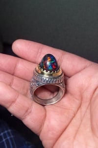 حجر اوبال • خاتم يدوي • فاير عالي