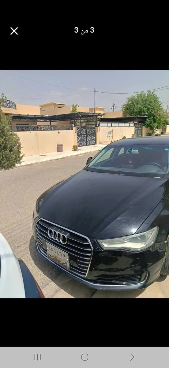 السلام عليكم ..اودي A6 موديل٢٠١٦ مكينه ٢٠٠٠ تيربو سياره كير مكينه تبريد  كهربائيات مكفول السياره وارد خليجي بيها ٣ قطع صبغ بدون ضربه رقمها اربيل رايدها١١٠ بيع او مراوس 
*********** بغداد, العراق
