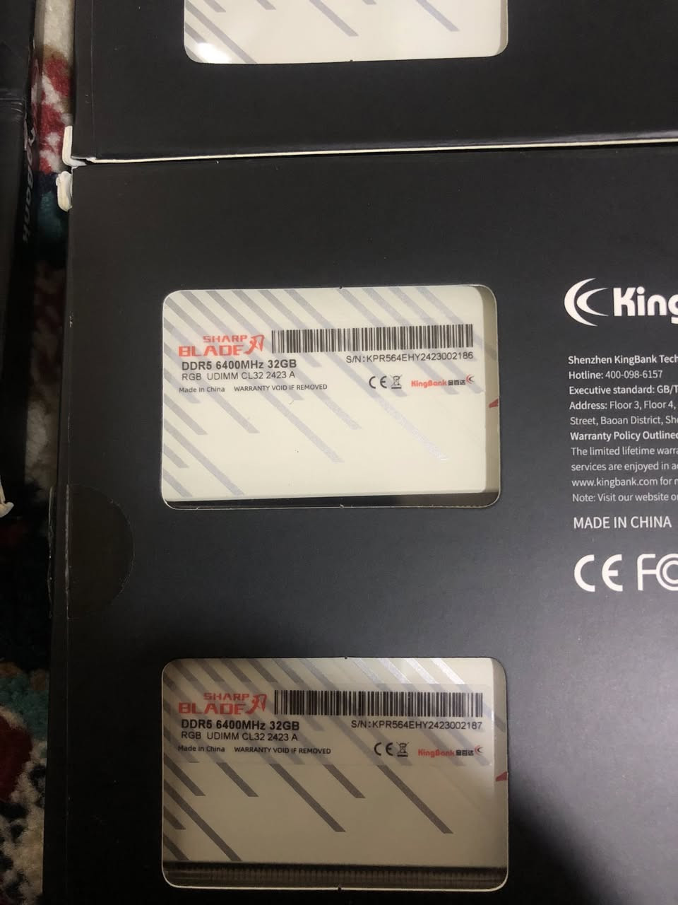 السلام عليكم 
متوفر كم قطعة من رام 
Ddr5 6000mhz 16 gb 
Ddr5 6800mh 24 gb
 Ddr5 7600mhz 16 gb

Ddr5 6400mhz 32 gb

ابيعهم كلهم مع بعض جملة 
من مهتم يراسلني خاص مع عرض ماته 
تحياتي للجميع


**إذا كنت صاحب هذا الإعلان وتريد حذفه لأي سبب، رجاءا أرسل رسالة إلى الدعم الفني**