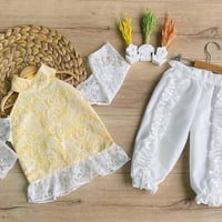 طقم عيد بناتي • قطني صيفي • مقاس 2-5 سنة