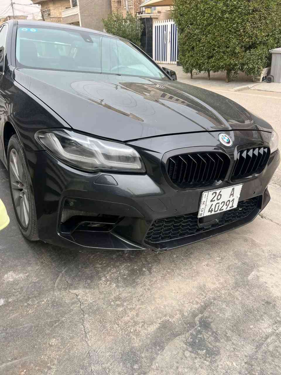 للبيع BMW F10
2011 رقم صلاح الدين مشروع وطني بأسمي 
وارد امريكي كلين تايتل بيها بارد بالجاملغ الامامي الايسر 
فول مواصفات السيارة 
جاهزة من كلشي مابيها نقص
محرك 6 سلندر 3500 
N55 
مكان السيارة بغداد الدورة 
السعر 170 ورقة بيها مجال 
***********
