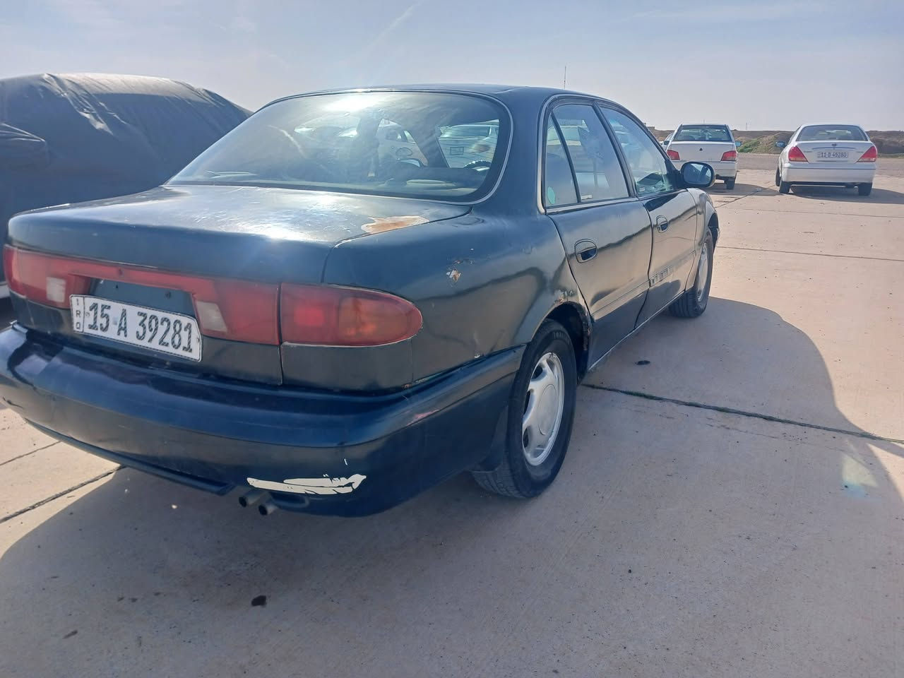 سوناتا تو موديل ١٩٩٤ كير مكينة شرط تبريد تدفئة صدرهة ٨٠ % كهربائيات كلهة شغالة لايت زنون كير عادي سنوية ٢٠٢٨ رقم انبار شرط التحويل تايرات جدد 
اخي قبل متخابر احجيلك كشرهة تعبان شوية السيارة بيهة معجون وبيهة اماكن مكفع بيهة والقمارة هم بيهة معجون واكفلك انو السيارة لا كلبة ولا دعمة ولا كص بيهة مجرد معمريهة تعمير تعبان 
السعر ٣٣ ورقة 
واذا تحب اتصل وافهمك كلشي عليهة 
***********
