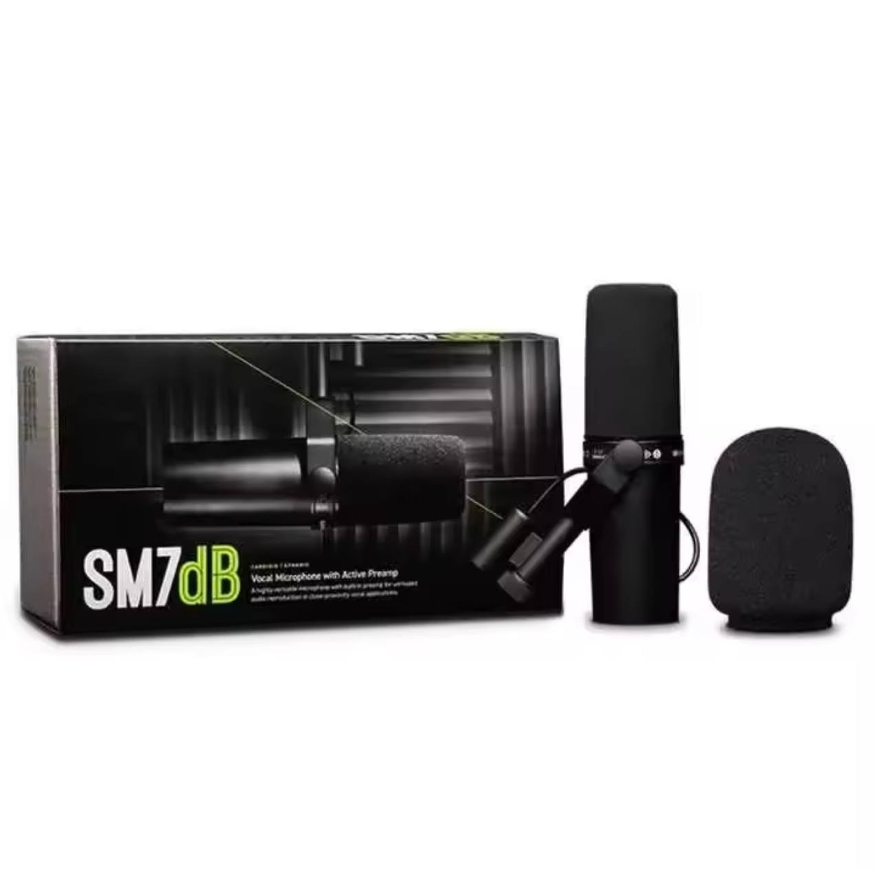 هذا المنتج هو ميكروفون احترافي من نوع Shure SM7B، ويتميز بالتالي:
هذا المنتج هو ميكروفون احترافي من نوع Shure SM7B، ويتميز بالتالي:
ميكروفون ديناميكي للغناء والبث الصوتي يتميز بصوت دافئ ومسطح، مما يجعله مثالياً للتعليق الصوتي والبودكاست. 
يحتوي على عناصر تحكم للحد من الترددات المنخفضة (Bass rolloff) وتعزيز النطاق المتوسط (Presence boost). 
مزود بعزل داخلي للصدمات (shock isolation) لتقليل الضوضاء الميكانيكية. 
يستخدم اتصال كابل XLR ويحتاج إلى واجهة صوتية (audio interface) للعمل.


**إذا كنت صاحب هذا الإعلان وتريد حذفه لأي سبب، رجاءا أرسل رسالة إلى الدعم الفني**