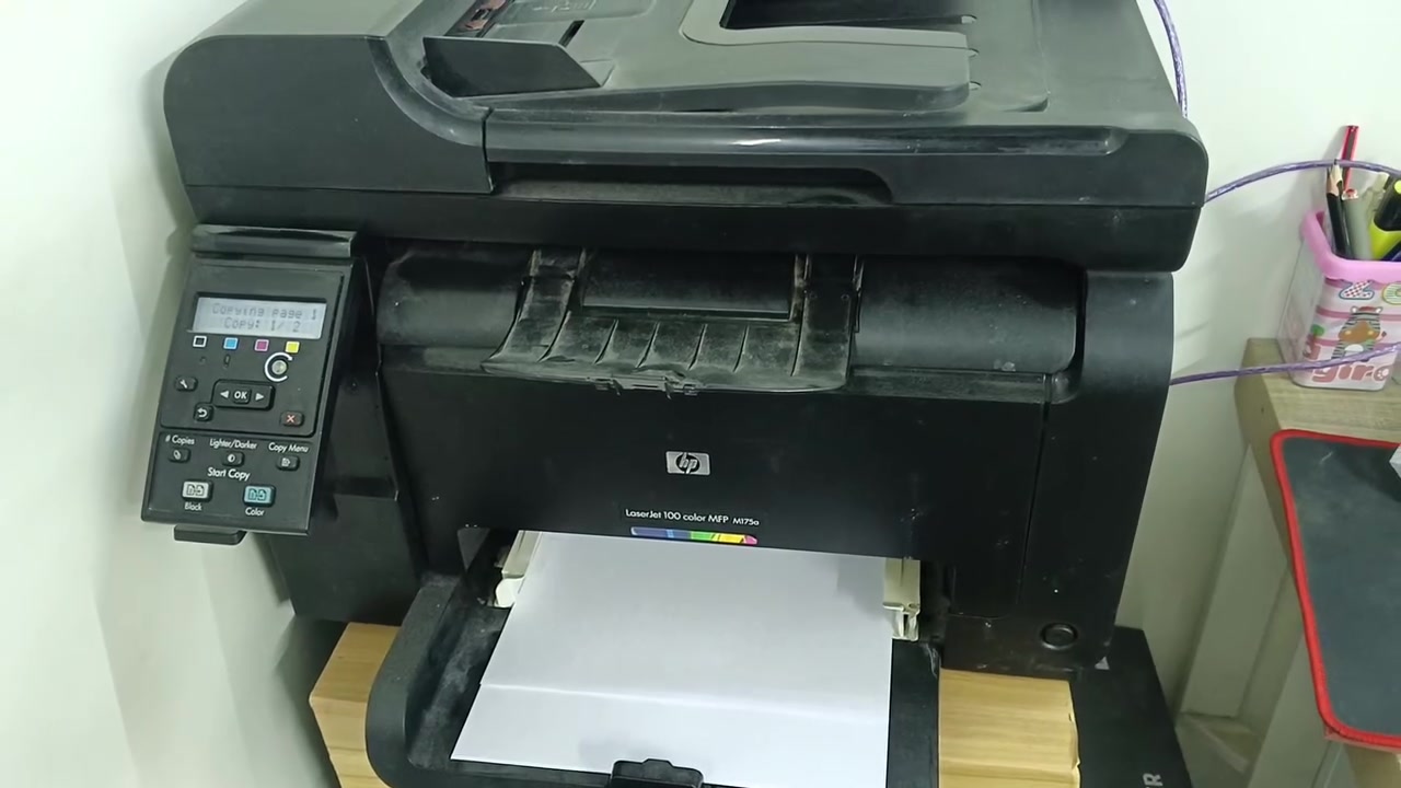 السلام عليكم طابعة HP LaserJet Pro 100 Color MFP M175a  ليزرية ملونة للبيع 
السعر 75 الف 
العنوان كركوك 
للاستفسار ***********
