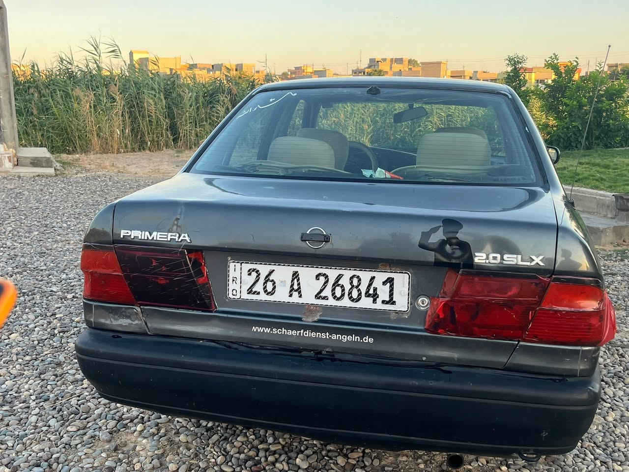 السلام عليكم برايمرا  موديل 94 محرك 20شرط  لا ينقص ولا تبخير كير عادي شرط صدر امامي خلفي جديد طخم تاير اربعه جديد  تدفئه شقاله كهربائيات كله شقاله مابيه شي نقص سياره مال جناي سنويه بسمي نافذه 2031 تريد تحويل تريد وكاله  ألسعر 32$ ورقه وبيه مجال شي قليل العنوان شرقاط قرية شكراً موبايل ***********
