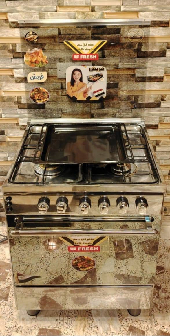 ❤️‍🔥طباخ فرش مصري للبيع ❤️‍🔥
الطباخ ماركه معروفه FRESH (( المصري الأصلي)) استعمال قليل كلش الفرن والعيون.
✅️ حجم 60×60. ((اكبر حجم بالفرش ابو 4 عيون)) ابو الفرن الواسع .
✅️ الطباخ سل ستيل كامل.
🔥كل العيون والفرن نااااره زرررركه🔥. 
 كل الكهربائيات تشتغل فووول بيه الجداحات وماطور شوي الدجاج والأضائه الداخليه للفرن .
((مكلفه بالنشر فقط))...ماعدهم لا حجز للطباخ ولا توصيل.
🔴 السعر 175 قفل 🔴 السعر مابيه مجال...لان هذا نص سعر الجديد دينباع وهو مايفرق عن الجديد بشي. 
***********
