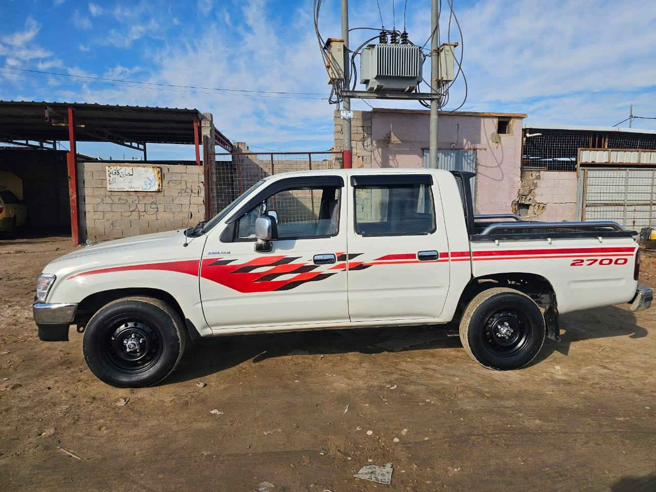 هايلوكس مديل 98 كفاله عامه

حداديه وتايرات جدد محرك كير شرط 

كهربائيات كله شغاله تبريد تدفه 

رقم مثنى انكليزي لل 30 سياره جديده ماعايزه برغي

السعر 90 وبيه مجال حق
للاتصال ***********
