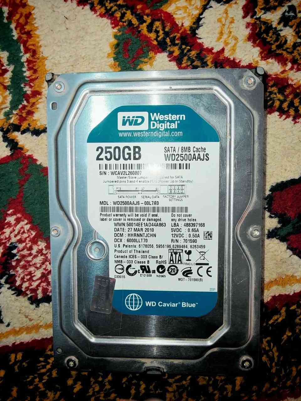 هارد السعه 250   سعر الواحد 15 وعل الفحص


**إذا كنت صاحب هذا الإعلان وتريد حذفه لأي سبب، رجاءا أرسل رسالة إلى الدعم الفني**