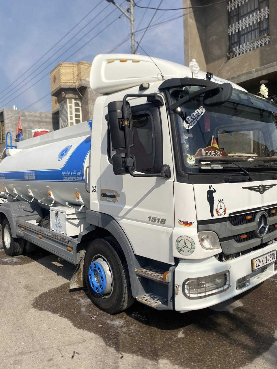 السلام عليكم تنكر اتيكو دمعه فحل (٤) سلندر للبيع موديل 2006 الحموله ١٠ طن مكان السياره بصره مكينه كير شاصي كفاله عامه للستفسار (***********)
