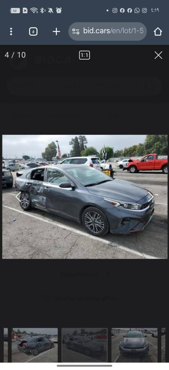 السلام عليكم
للبيع فقط كيا فورتي جي تي لاين وارد أمريكي موديل ٢٠٢٣ اللون فيلي الحادث موضع بالصور تبديل باب خلفي اصلي نفس اللون  عكس السائق ماشية ١٠٥٠٠ ميل السعر المطلوب 25 مليون رقم بغداد باسمي تحويل مباشر محرك 2000 دوش 
للاستفسار الاتصال على الرقم
***********
غير متواجد ع الفيس
