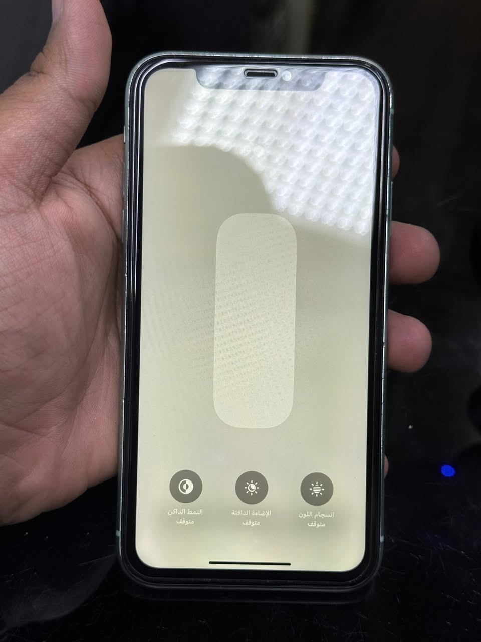 ايفون 11 عادي ذاكرة 128 نموذج M بطارية 76‎%‎ الجهاز نضيف فيس ايدي واكف فقط سعره 180 مكاني بغداد الامين الثانيه ***********
