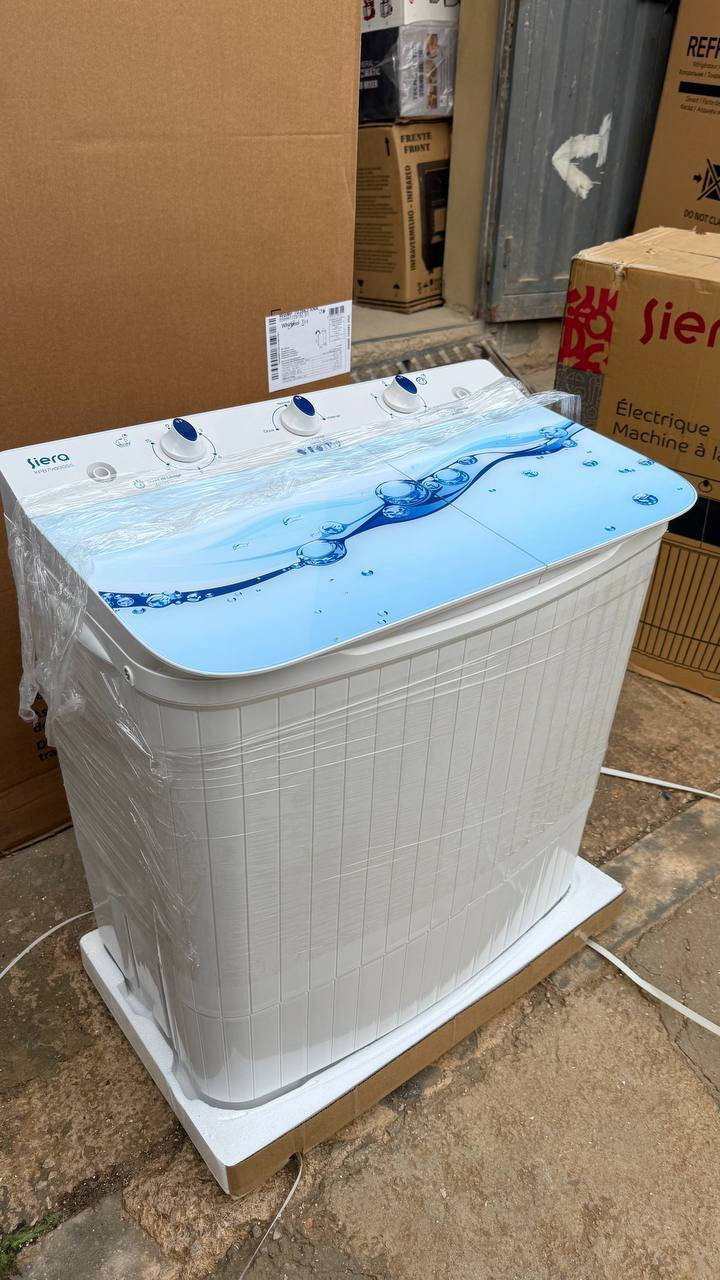 Siera Machine à laver semi automatique 8KG 2 partie avec essorage exonomique
 Siera ماكينة التصبين KGLG نصف اوتوماتيكية 8كغ بحوضين و النشافة اقتصادية و حجم عائلي
توصيل جميع المدن ☎️ 212781753409


**إذا كنت صاحب هذا الإعلان وتريد حذفه لأي سبب، رجاءا أرسل رسالة إلى الدعم الفني**