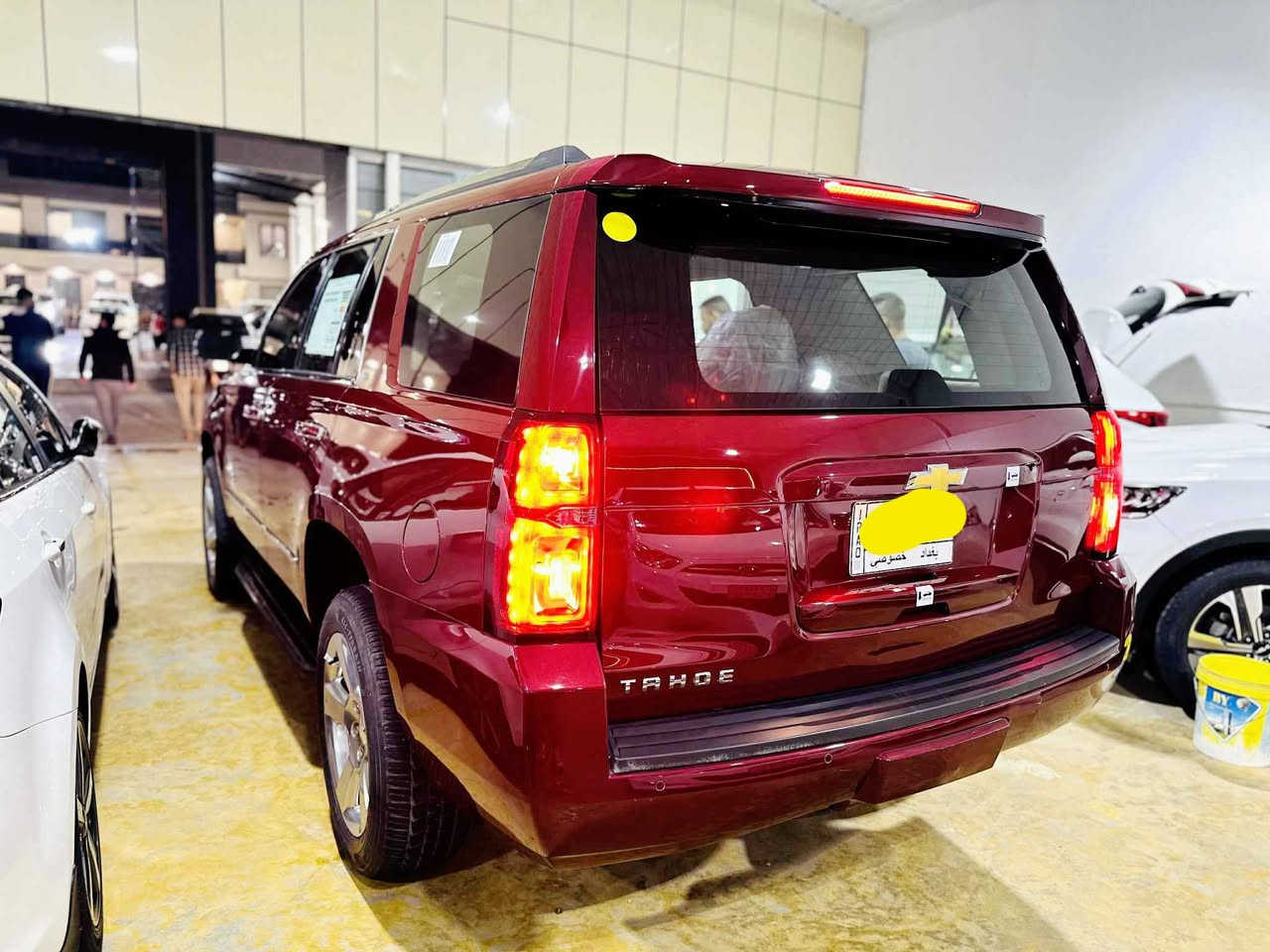 تاهو موديل2020 رقم بغداد حادث كلش بسيط ومرفق بالمنشور وبيها فقط صبغ ٣ قطع جاملغ وبابتين  بصمه تشغيل وبصمة ابواب تشغيل عن بعد  توقف ذاتي مكينه 5300 المرغوبه فول تحكمات كشنات كهربائيه كشنات اماميه تدفئه ماشيه 137 الف كيلو وليس ميل سيارة مال بيت وجناي ومناقصها شي مكاني العمارة ***********
