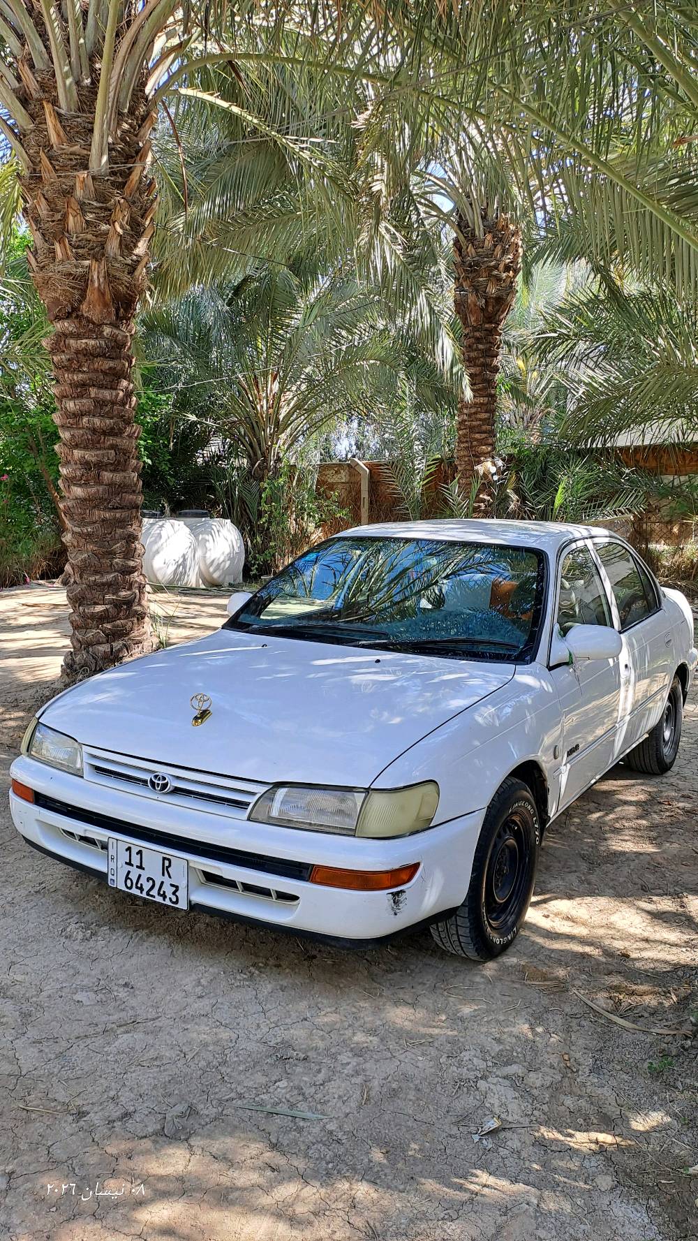 كورلا مديل 92 
رقم بغداد دولي مكفول كير ومكينه 
حداديه 80 بلمية  سنويه بسمي لغاية 2035
مكانها نجف../ السعر 55 ورقه وبيهه مجال للطيبين... او امراوس حسب القناعة
الهاتف :***********