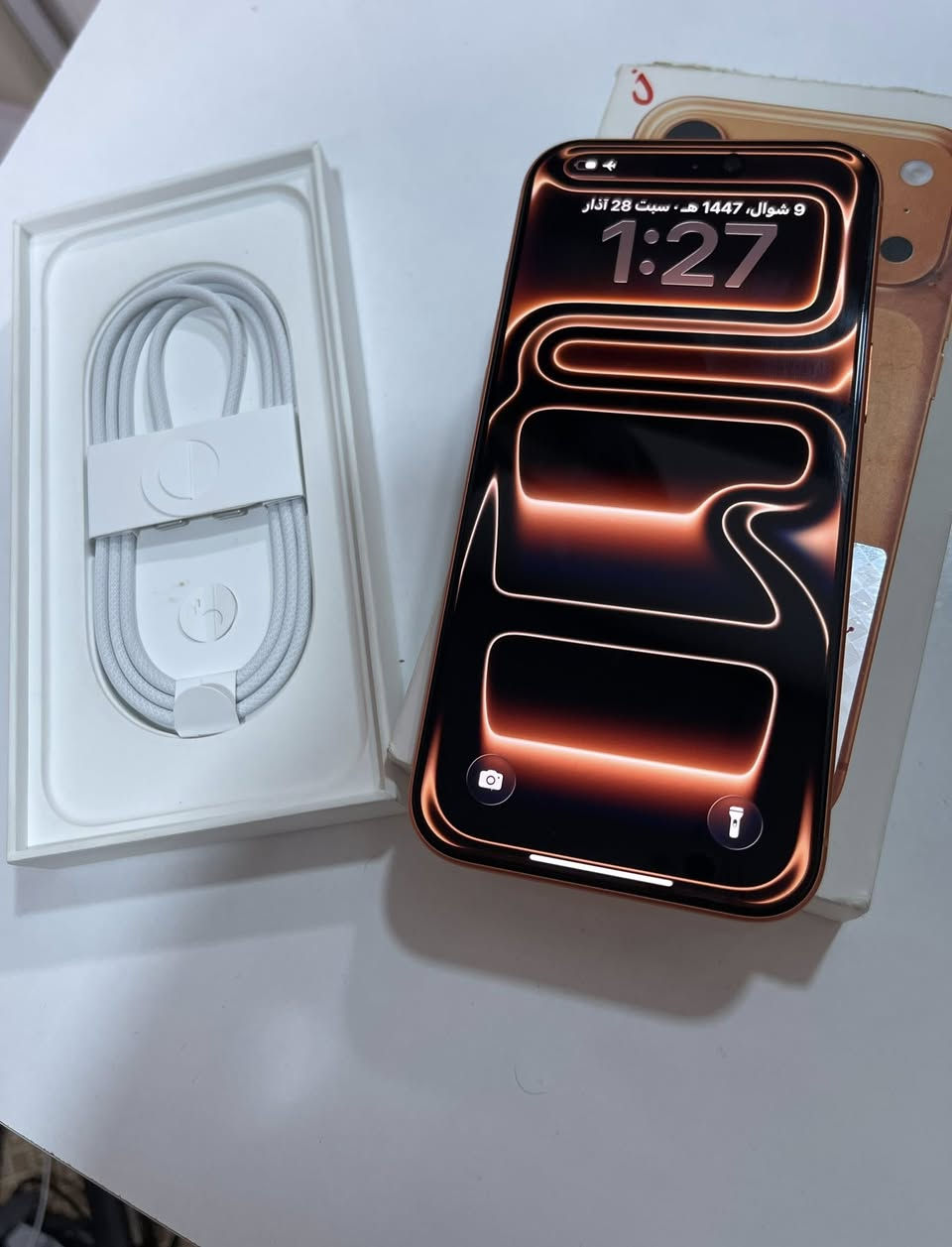 السلام عليكم - ايفون 17 بروماكس (ايسم)
باللون البرتقالي
ذاكرة 256 بطارية 100
عدد الدورات 143 ،
جهاز نظيييف 100/100
مكفول من الزلغ
بعده بالضمان ( متبقي 8 شهور )
كامل ملحقاته وياه (الكارتونة + كيبل الشاحن مالته اساساً ما مستخدم + لصقة شاشة)
السعر 1875
وبيه مجال للشراي ومن عيوني
مكاني : البصرة - الجمعيات
التواصل: خاص او واتساب ***********
