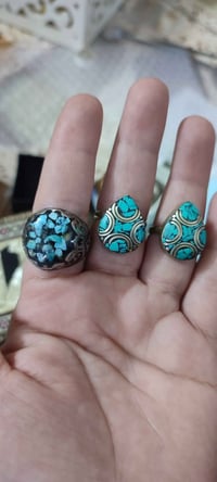 خواتم نحاس • ٣ قطع • مختوم ٩٢٥