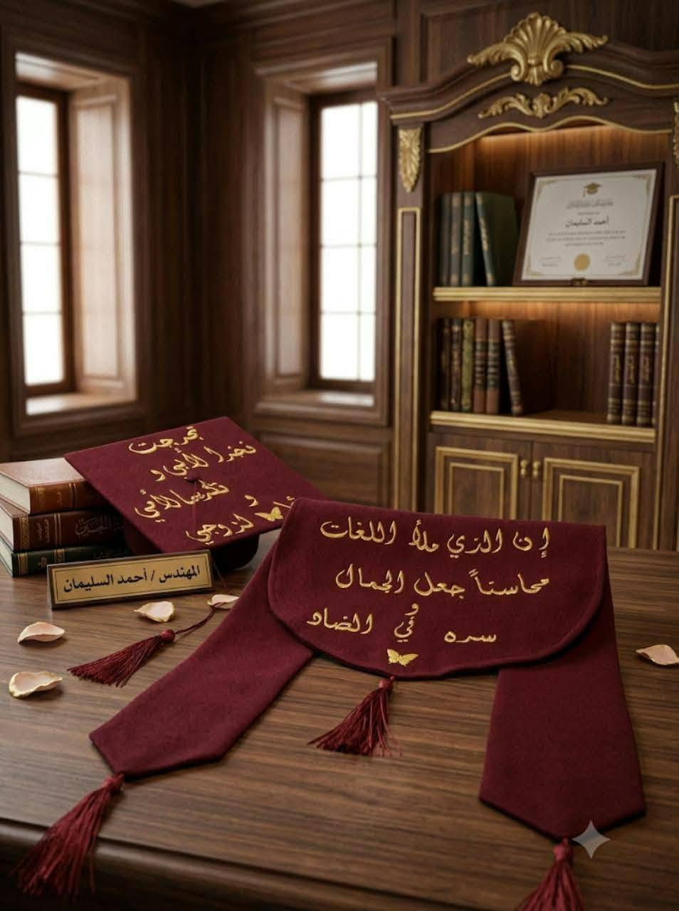 توصيل عند جامعه حمص باب التربية
تصميم وشاحات وطواقي للخريجين 
بأجمل الموديلات والتصاميم حسب طلبكم 
الالوان المتوفره
أحمر, خمري , كحلي ,أسود 
يوجد طباعة فينيل حراري 
200 الملكي ,عادي 180 الف
يوجد تطريز 
250 الف 
في خدمة مستعجلة بسعر اضافي 350 الف 
تواصل معنا مسنجر او وتس 0938115904


**إذا كنت صاحب هذا الإعلان وتريد حذفه لأي سبب، رجاءا أرسل رسالة إلى الدعم الفني**