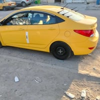 اكسنت موديل 2013 للبيع سياره وارد امريكي  حادث الباب الخلفي جها السائق...