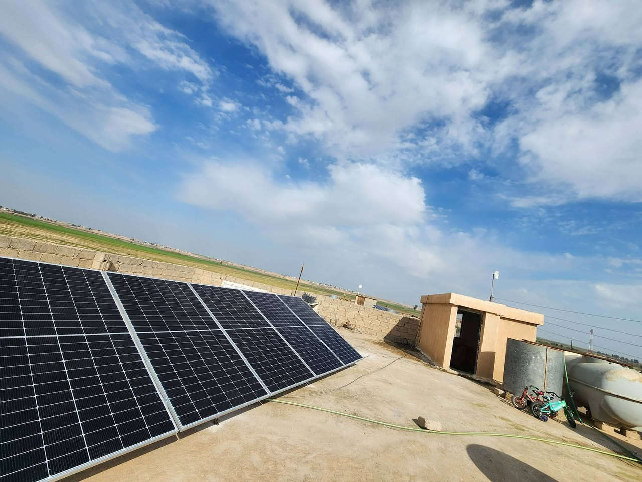 تم التنصيب ولله الحمد.
السعر: 3,000,000
عملائنا الجدد : 
1_تحسين احمد ظاهر
2_ محمد خلف رجب
موقع التنصيب: صلاح الدين/ الشرقاط
تمت إضافتهم الى قناتنا على الواتس أب للمتابعة الفنية الدقيقة.
مكونات النظام: بطارية 10KW، انفيرتر 6.2KW، الواح عدد 5 590W، نظام ATS  مصمم خصيصا، نظام تاريض،SPD، بورد حماية متقدم....
قدرة النظام: (10 نهاري_10 ليلي)
موقع الشركة: الشرقاط/ سديرة وسطى بالقرب من مسجد بلال الحبشي (رضي الله عنه).
للاتصال والاستعلام:
مهندس. عبدالله ***********
مهندس. عثمان ‏‪***********‬‏
