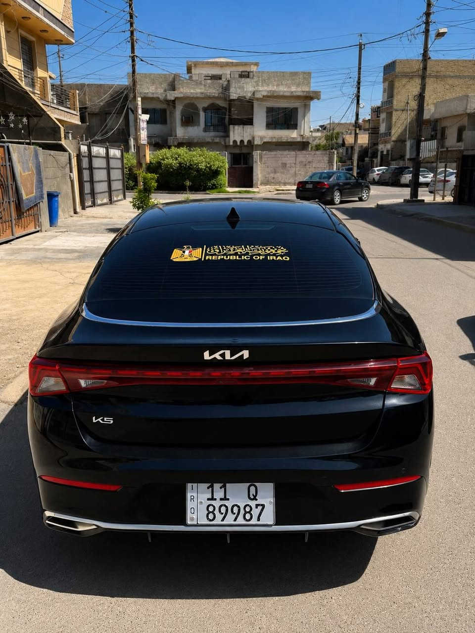 السلام عليكم
Kia k5 2024 EX اعلى فئة
داخله كتاب شهداء قبل ٦ اشهر ب اسمنه 
سياره فول نظافه بالحقيقه بعد احله 
 
محرك 1600 تيربو 
اللون اسود 
الرقم بغداد
 مواصفات 
مثبت سرعة 
رادار امامي 
بصمة ترحيب
سايد بريك بصمة 
مانع انزلاق 
حساس اطارات 
بك لايت لد كامل 
شاشة كبيرة لمس 
كاميرا 
حساسات أبواب 
مراقبة النقطة العمياء 
إشارات بالمري جانبية 
مقاعد امامية كهربائية تدفئة وتبريد 
ستيرن تدفئة 
نظام قيادة 4 وضعيات 
تحكمات سترين جهتين 
اوتو هولد 
تشغيل عن بعد 
شحن وايرلس 
محدد سرعة 
تحذير من الاصطدام 
 فتح بصمة 
بانروما 
كامرات 360 درجة 
الداخل صاج خشب + نيكل 
بصمات عدد 2 
ماشية 17,000 m
ابل كاربلاي  
ABS
فرامل توقف ذاتي 
تبريد قطعتين 
قفل الامان للاطفال 
مثبت سرعة 
دخول ذكي
١٧٥ ورقه وبيهه مجال بسيط
صوره الحادثةمرفقه 
الشراي يتصل 
مكان السياره بغداد الدوره
***********

