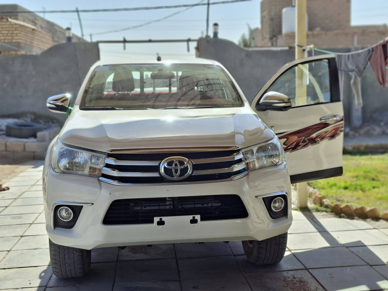 ترهم نقد وترهم مقدمة والباقي مدة ستة أشهر تفاصيل خاص

ترهم بيع وترهم مراوس
بأحدث منها مع الفرق
تويوتا ناصية أو صالون

للبيع فورويل تويوتا

موديل ٢٠١٦

كير عادي 4x4

سيارة بانزين

محرك أربعة سلندر مفتوح ومجفت شغل درجة أولى وبيه ضمان 

كير وأكسل كفالة

حدادية كاملة صدر وأكسل شغل جديد
باتري جديد

منظومة البانزين أدامة كاملة
كهربائيات أدامة كاملة

ماشيى ٢١٥ الف

أستيراد الامارات بسمي ومرقم مثنى بسمي
رقم الماني وسنوية منتهية

وللشراي أنطية رقم وسنوية أنكليزي

سيارة نظيفة جدآ ومصلحة تصليح حلو 

وحادثها تجية بالبادية بالرمل جدآ خفيفة صبغ بابين السايق والخلفة من الخارج فقط
 وبدون معجون ويوجد بارد قليل بالجاملغ الجهه اليمنه

عنوان السماوة للاستفسار يرجوا الاتصال أو ويتساب
***********
