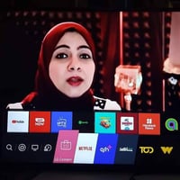 شاشة LG الحجم 43 سمارت ام الانترنيت صنأعة كورية النظافة فول تفتح جميع ...