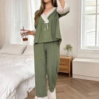 تراك قطعتين • فري سايز • زيتوني ماروني وردي