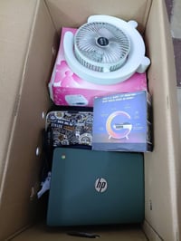 كارتونة أغراض • لابتوب HP • جهاز تدليك أصلي