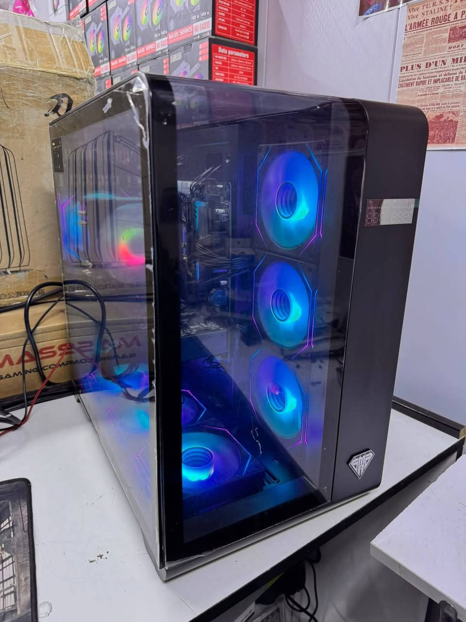السلام عليكم 💙

توفرت 3 تجميعات ⚡️

تجميعة رقم 1 💚 :

I5 10400F
Rtx 3060 12GB Asus RGB
M.B : H410
Ram 16GB DDR4
SSD 512GB 
PSU 600W
Case Gamdais Arura + 4Fans RGB
شكل وجمالية واداء وكارت 12GB 
كل هذا السعر ب800 ألف 🌌

تجميعة رقم 2 💜 : 

CPU : R5 3600
6Cores / 12Thread
Cooler Mass 120ML RGB
RAM 16GB DDR4 3200MHZ
M.B B450 4-Slot WIFI 
GPU : GTX 1080 TI 11GB Asus
Storage : SSD 256GB + HDD 1TB
PSU 650W 80% Plus 
Case Black Mass +7Fans RGB
تجميعة كلش حلوة وكيس عملاق وتهويته ممتازة ورجب

السعر 760 ألف 🌌🚀💚

تجميعة رقم 3 ترتيبات حلوة ❤️‍🔥 : 

 CPU : I5 9400F
Cooler 90ML RGB
M.B : H310 Gigabyte 
GPU : RTX 2060 6GB 2Fans جديد
Storage : M.2 SSD 256
RAM 16GB DDR4 
PSU 500W Gamdias 
CASE Gamdias Arura + 4Fans RGB
كارت جديد تجميعة حلوة مرتبة

السعر 640 ألف فقط ⚡️🎉💙

مكاني موصل متوفر توصيل لجميع المحافظات ❤️

للتواصل : ***********
