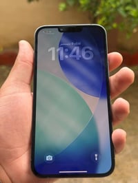 ايفون13 برو ماكس 128 بطاريه77فقط سيم كارت يخربط سعره375 الف بي مجال جم...