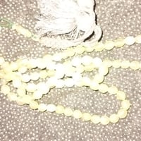 سبحة سوداء • خرز مو الايلون • قالب فضة