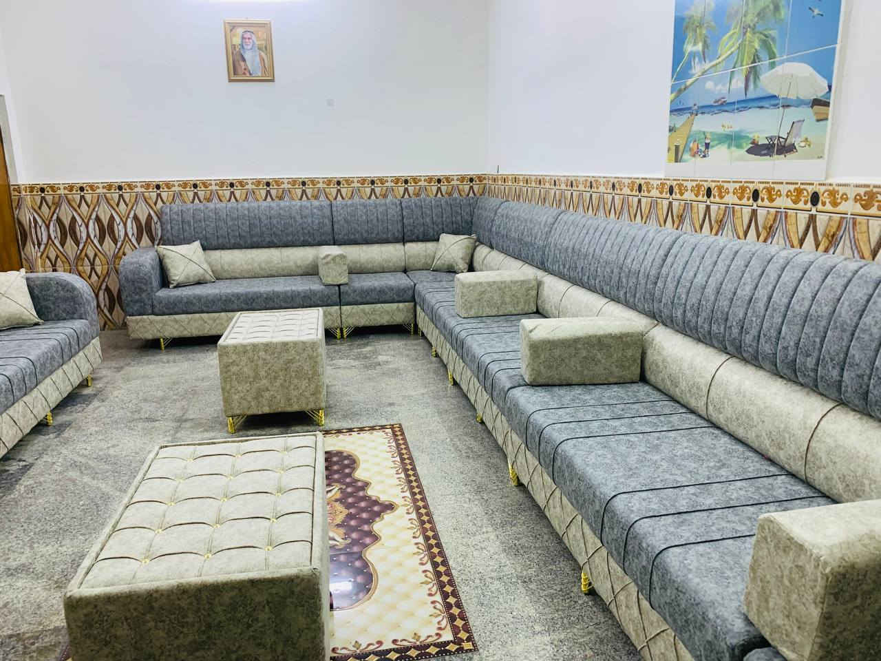 معمل ومعرض شمس الدجيل 💯💯
وبالعافيه وشايفين كل الخير 💫💫 موديل ديوان حسب طلب الزبون من أختيار التفاصيل والألوان المميزة والجميله  .
💯💯💯💯
يوجد لدينا عمل كافة الموديلات للتخم والديوان يتم العمل بأتقان التصميم والعمل بأيادي أفضل النجارين وأروع المصممين والخياطين بشرط خشب بلوك اسود وأختيار المواد عالية الجودة والأسفنج مميز اول مع طبقه بولستر طبي والقماش المقدف درجة أولى وبشرط تكون كل التفاصيل أفضل من العمل التركي من نجاره ودوشمه والفنش عند تقفيل التخم يعني الحمدالله شغل يرضي الله والزبون موديلات التقجيج اليدوي درجة أولى كل التفاصيل تكون بشرط ١٠٠%  وتجي وشوف المعمل والكادر والشغل بعينك وبعدها يتم الاتفاق على كل التفاصيل ...... وأدخل للصفحه وشوف كل اعمالنه  💯 
💫ويوجد بيع بالقسط 💫

والتوصيل لجميع المحافظات 
واي استفسار الاتصال على الرقم . 

***********
***********   وتساب
