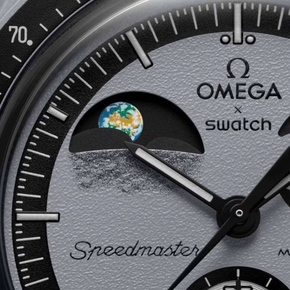 ساعة من ماركة اومكا Omega x Swatch MoonSwatch وارد اوربي
تحفة فنية

تصميم مستوحى من سطح القمر والأرض

مكينة كوارتز ناعمة ستوبوج (جميع السناتر شغاله)

المينا رمادية محببة تعكس شكل التضاريس القمرية

فول لامينوس ارقام واميال

مؤشر مراحل الأرض شغال يظهر الأرض بألوان خاصة والمحيطات تتوهج تحت ضوء UV

مؤشر مراحل القمر شغال 

هيكل من مادة Bioceramic (خليط بين السيراميك والبلاستيك الحيوي)

 سير قماش VELCRO مختم

زجاج معدني مقبب ضد الخدش

مقاومة ماء وغبار 

السعر 35الف مع توصيل والملحقات


**إذا كنت صاحب هذا الإعلان وتريد حذفه لأي سبب، رجاءا أرسل رسالة إلى الدعم الفني**