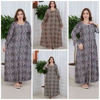 دشداشة نسائي • كشمير مشجر • ٢XL-٥XL