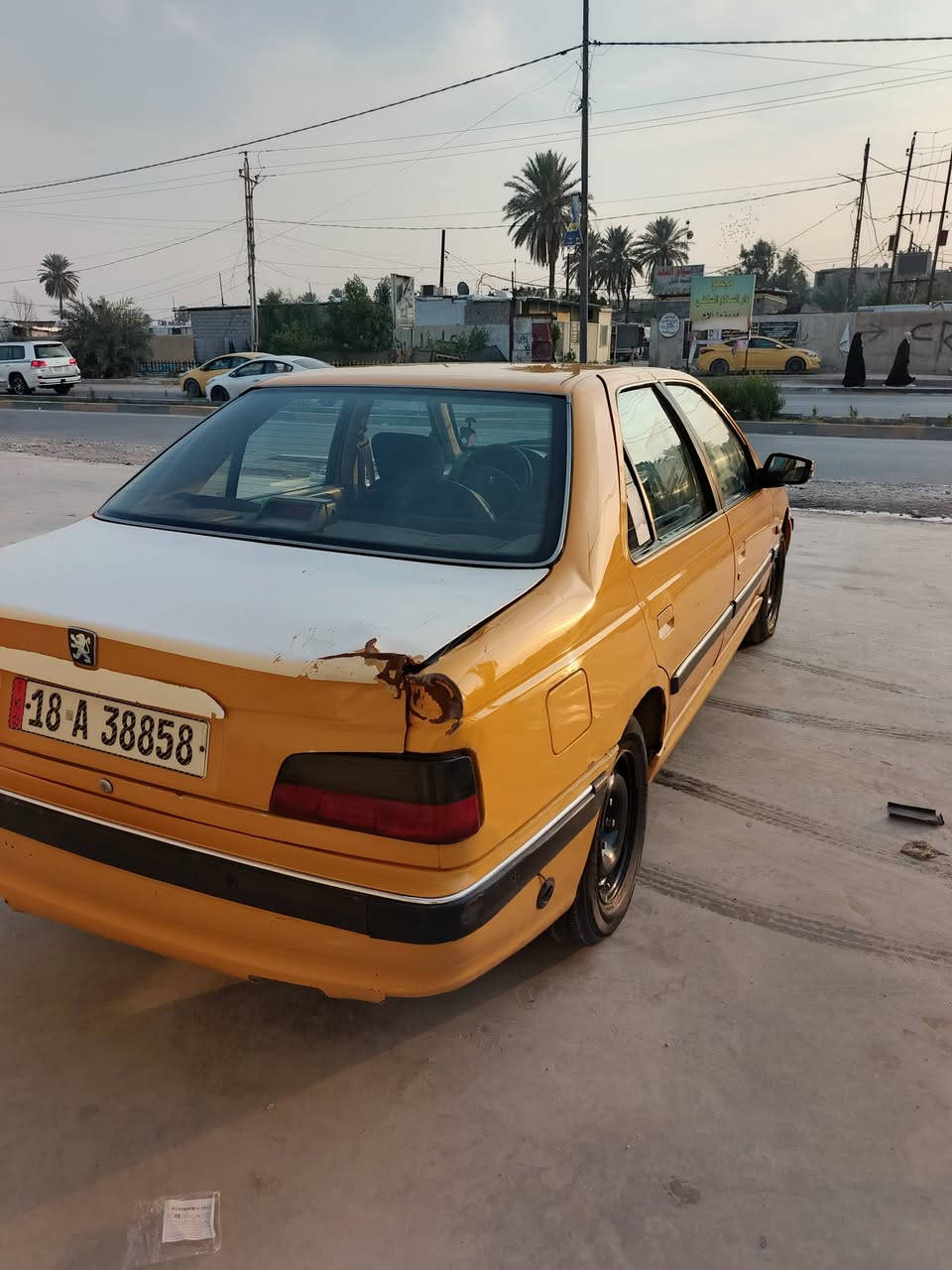 السلام عليكم بيجو بارص موديل 18بيه ضربه بس هاي الضربه ال بل جنطه ما معمره سياره حلوه لونه حلو مشمشي مصفره هيئه وغرمات تحويل ثاني يوم مكاني الشعله جكوك ‏‪***********‬‏
